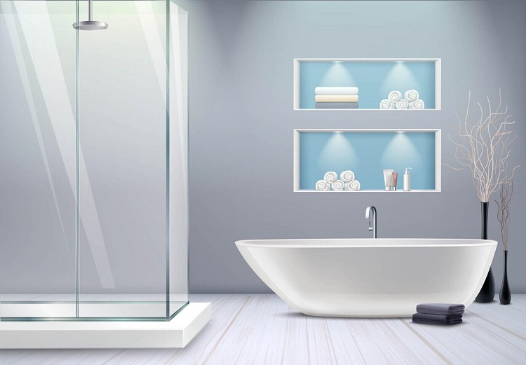 Small Bathroom Designs With Corner Shower